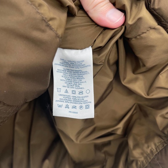 Lands’ End Goose Down Quilted Puffer Jacket Womens Sz 14/16 Brown Warm Winter - Picture 4 of 11